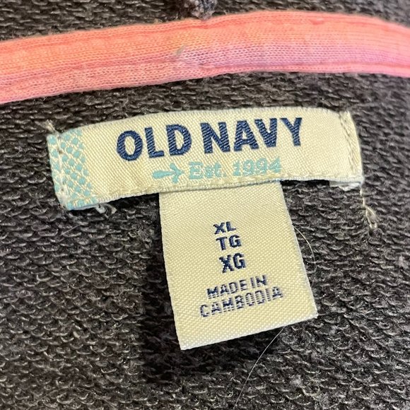 Old Navy Girls Long Sl. "Surf Malibu" Graphic Hoodie sz XL Excellent Condition - Picture 3 of 5